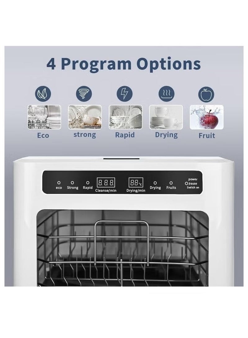 ايتي لايف غسالة أطباق على الموقد، غسالة أطباق ذاتية بدون تركيب، 4 برامج، تعقيم عالي الحرارة وتجفيف هواء ساخن لـ 8 أشخاص - Image 2